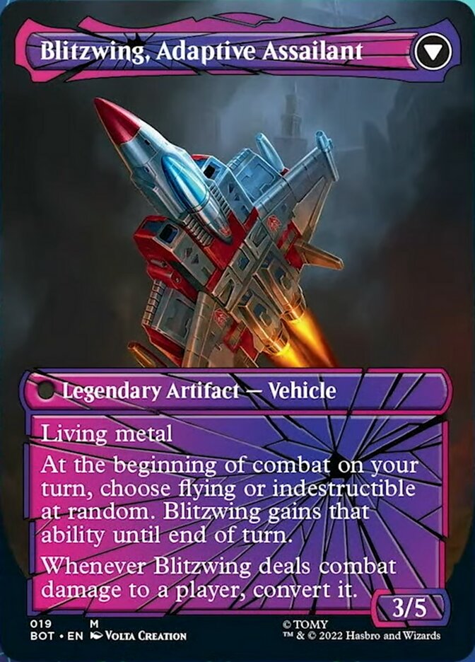 Blitzwing, Cruel Tormentor // Blitzwing, Adaptive Assailant (Shattered Glass) [Universes Beyond: Transformers] | Good Games Adelaide SA