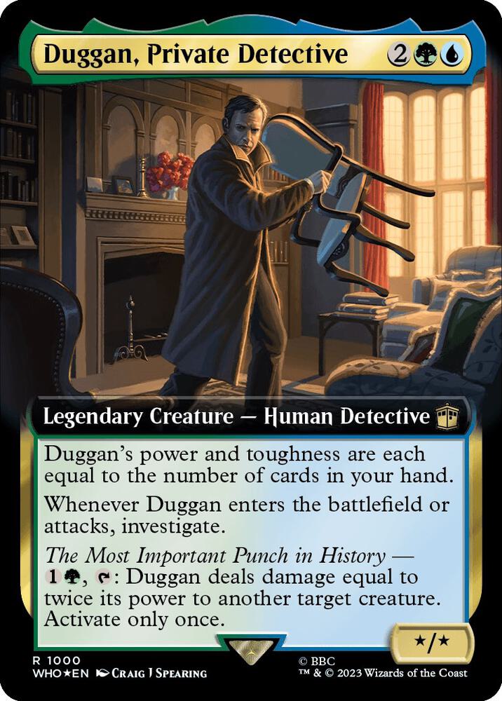Duggan, Private Detective 1000 (Universes Beyond: Doctor Who)  - Foil | Good Games Adelaide SA