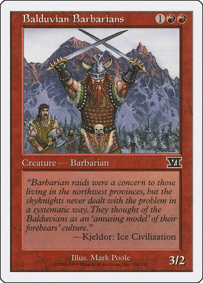 Balduvian Barbarians 166 (Classic Sixth Edition)  | Good Games Adelaide SA