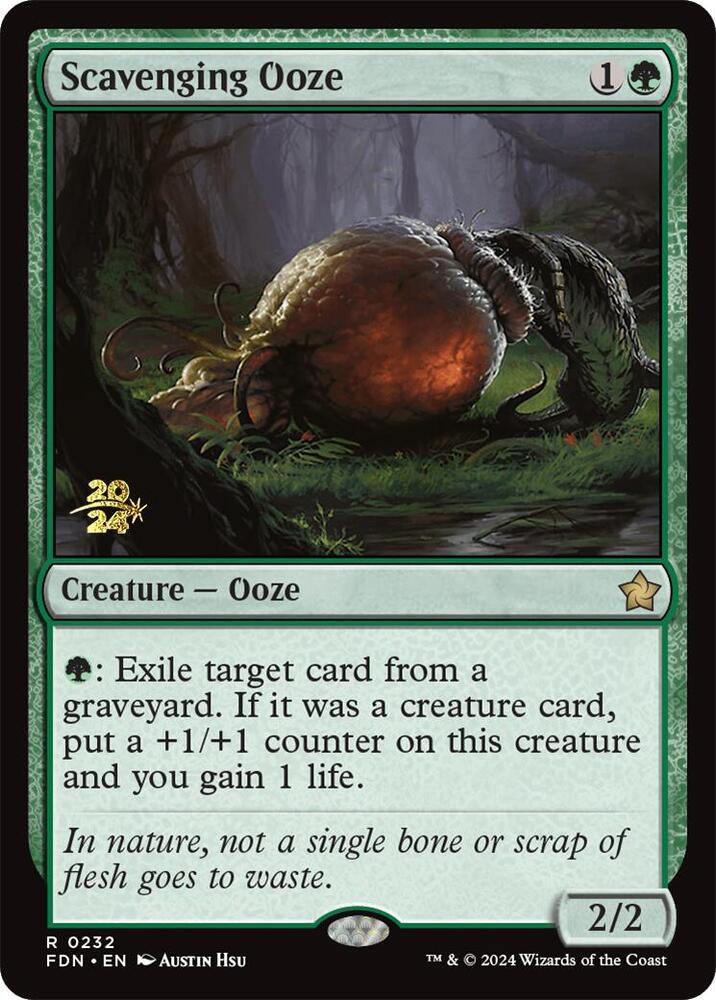 Scavenging Ooze FDN 232 (Prerelease Cards)  - Foil | Good Games Adelaide SA