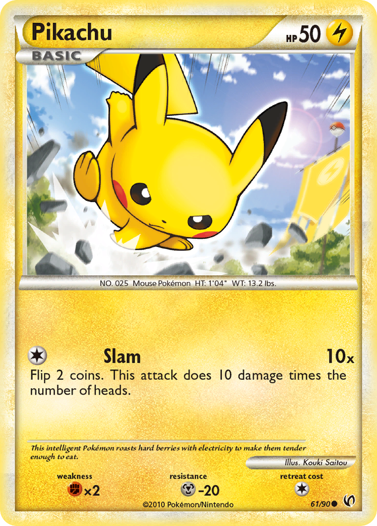 Pikachu (61/90) [HeartGold & SoulSilver: Undaunted] | Good Games Adelaide SA