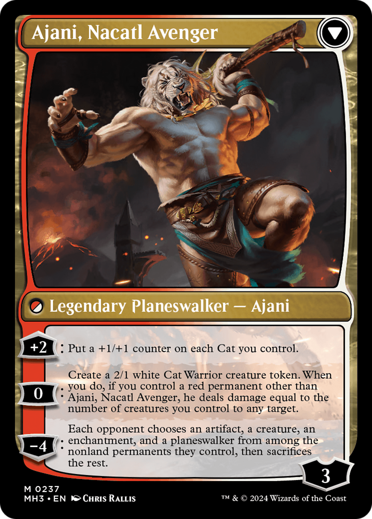 Ajani, Nacatl Pariah // Ajani, Nacatl Avenger [Modern Horizons 3] | Good Games Adelaide SA