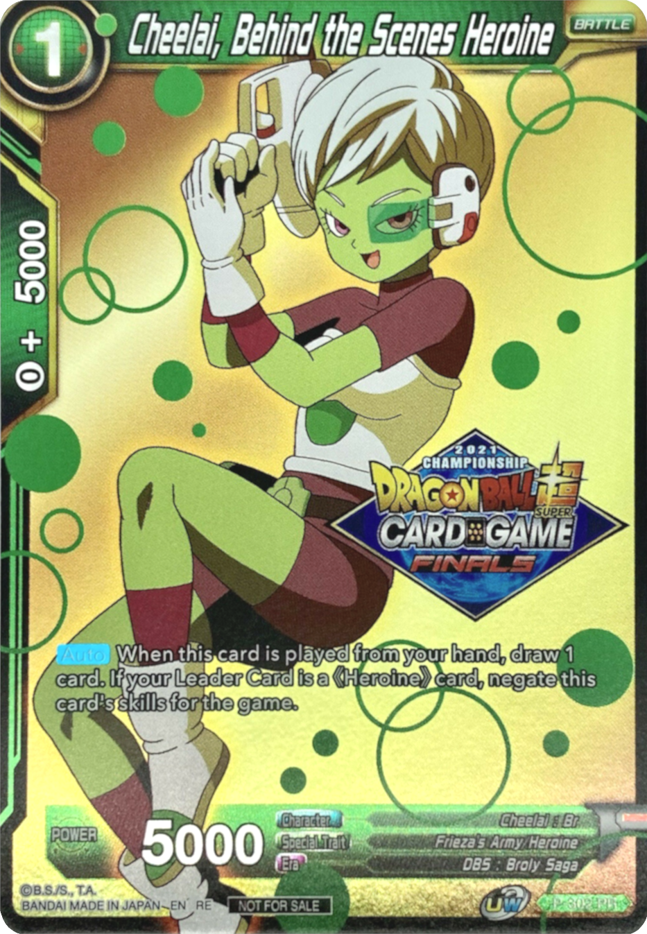 Cheelai, Behind the Scenes Heroine (2021 Tournament Pack Vault Set) (P-302) [Tournament Promotion Cards] | Good Games Adelaide SA