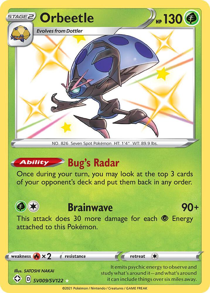 Orbeetle SV009/SV122 (Shining Fates: Shiny Vault)  - Holofoil | Good Games Adelaide SA