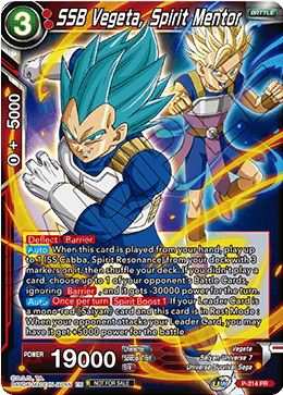 SSB Vegeta, Spirit Mentor (P-314) [Tournament Promotion Cards] | Good Games Adelaide SA