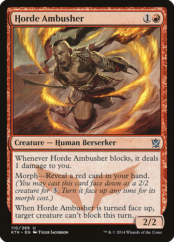 Horde Ambusher 110 (Khans of Tarkir)  - Foil | Good Games Adelaide SA
