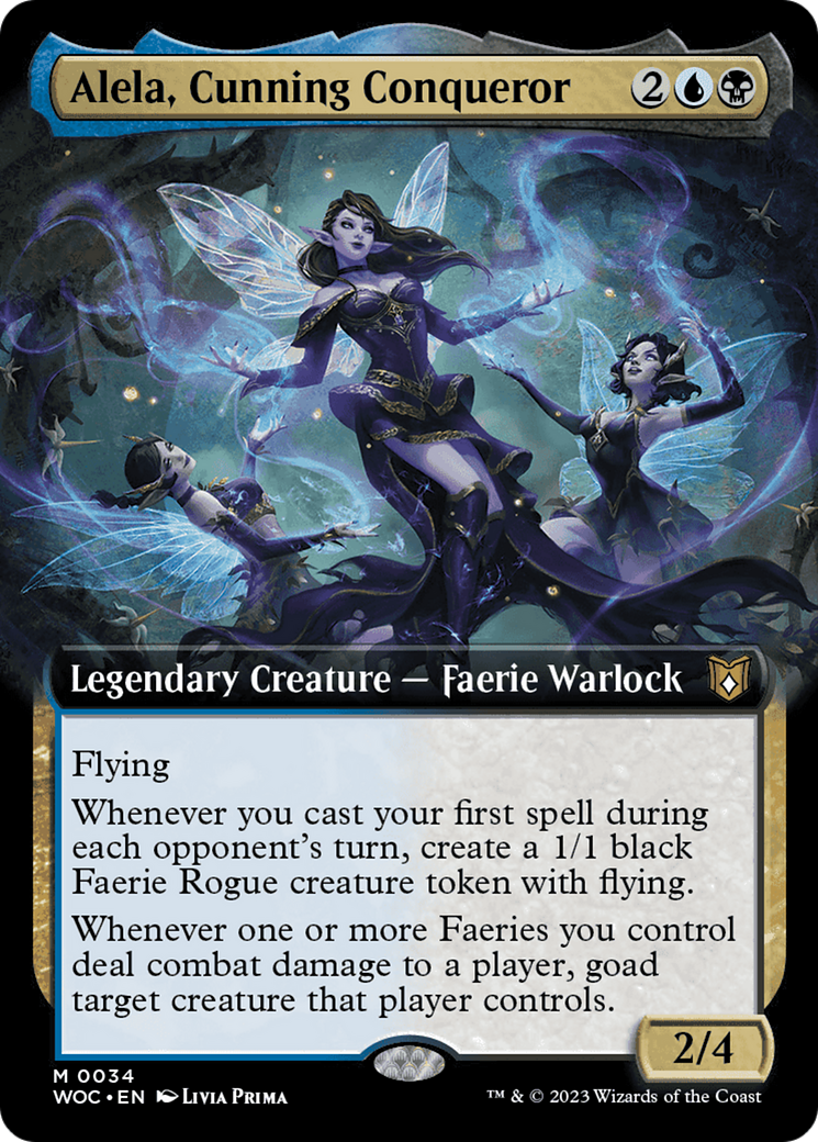 Alela, Cunning Conqueror (Extended Art) [Wilds of Eldraine Commander] | Good Games Adelaide SA