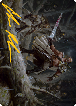Tovolar, Dire Overlord 1 Art Card (Gold-Stamped Signature) [Innistrad: Midnight Hunt Art Series] | Good Games Adelaide SA