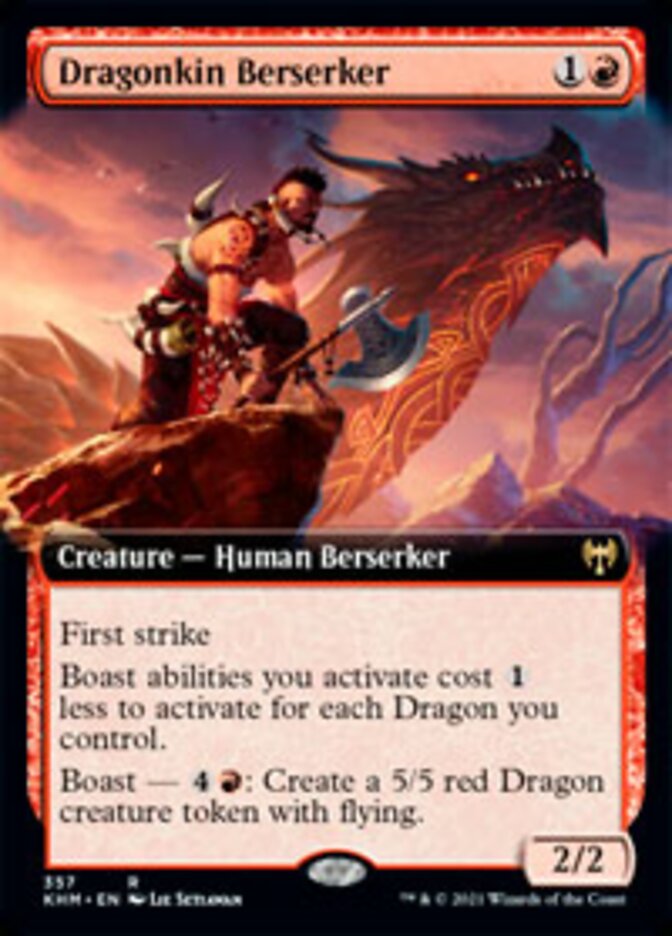 Dragonkin Berserker (Extended Art) [Kaldheim] | Good Games Adelaide SA