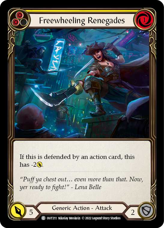 Freewheeling Renegades (Yellow) [OUT211] (Outsiders) | Good Games Adelaide SA