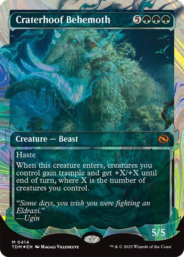 Craterhoof Behemoth 414 (Tarkir: Dragonstorm)  - Foil | Good Games Adelaide SA