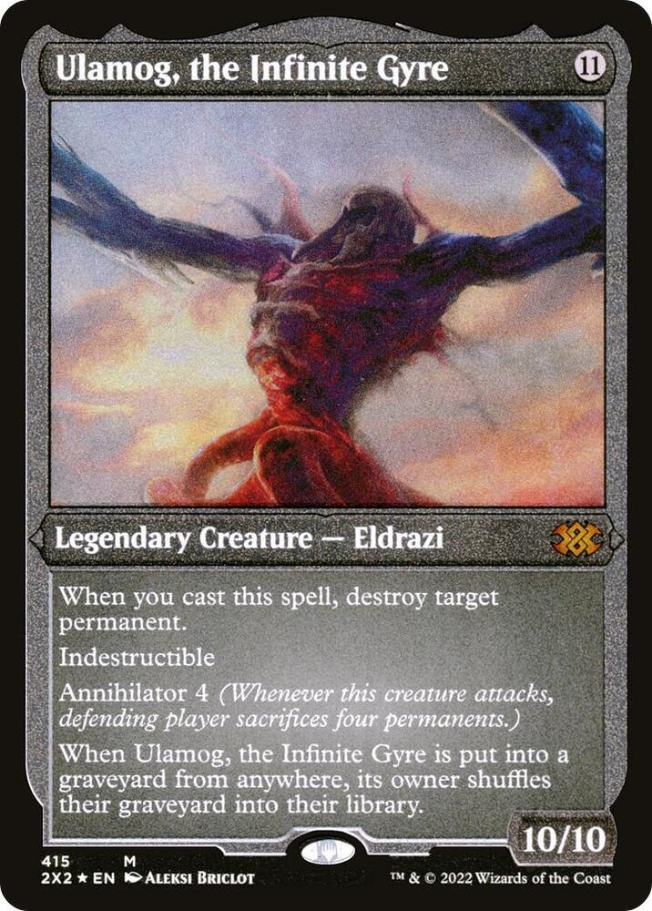 Ulamog the Infinite Gyre Foil Etched 415 (Double Masters 2022)  - Foil | Good Games Adelaide SA