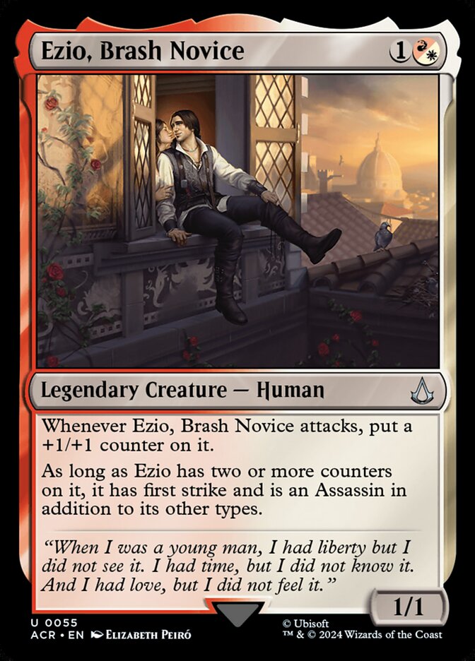 Ezio, Brash Novice 55 (Universes Beyond: Assassin's Creed)  - Foil | Good Games Adelaide SA