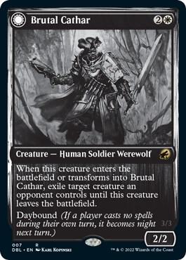 Brutal Cathar 7 (Innistrad: Double Feature)  - Foil | Good Games Adelaide SA