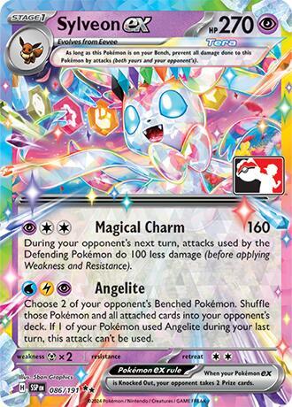 Sylveon ex Series 7 086/191 (Prize Pack Series Cards)  - Holofoil | Good Games Adelaide SA