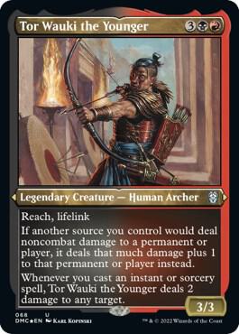 Tor Wauki the Younger Foil Etched 68 (Commander: Dominaria United)  - Foil | Good Games Adelaide SA