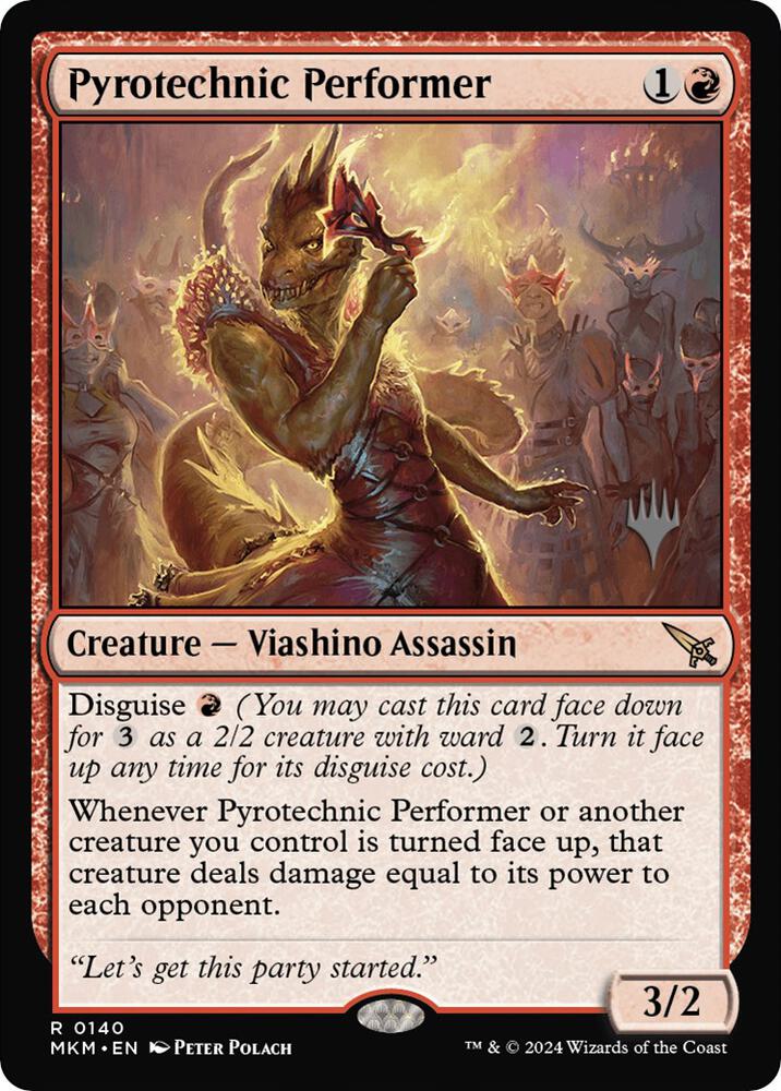 Pyrotechnic Performer 140 (Promo Pack: Murders at Karlov Manor)  - Foil | Good Games Adelaide SA
