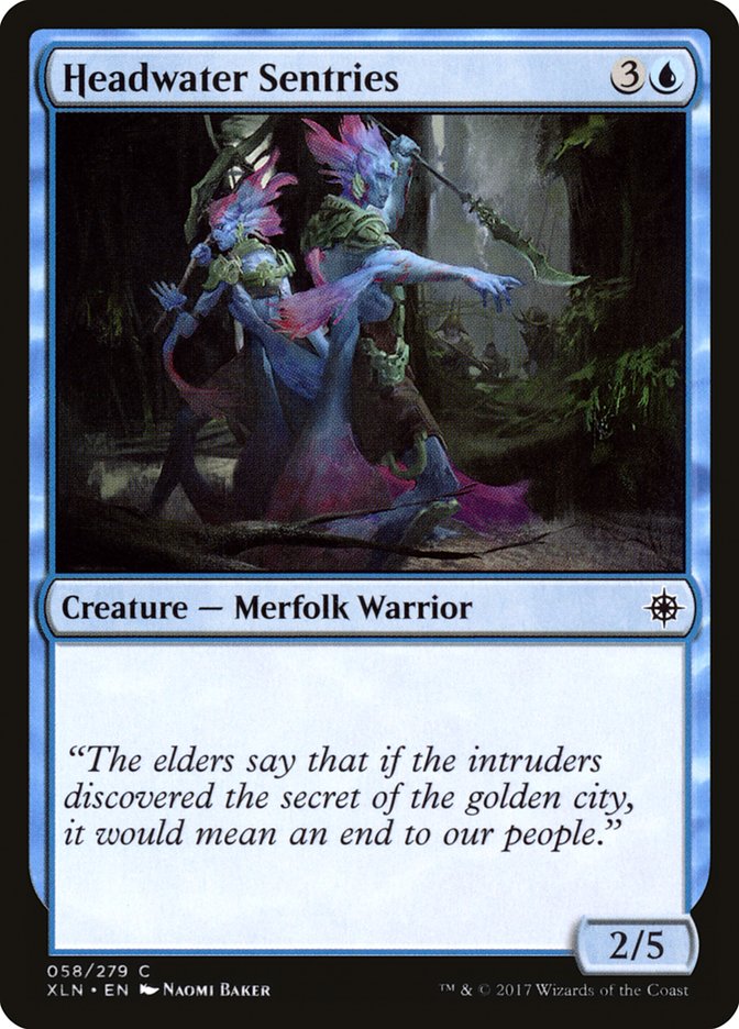 Headwater Sentries 58 (Ixalan)  - Foil | Good Games Adelaide SA
