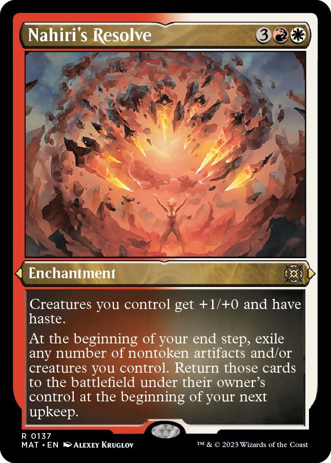 Nahiris Resolve Foil Etched 137 (March of the Machine: The Aftermath)  - Foil | Good Games Adelaide SA