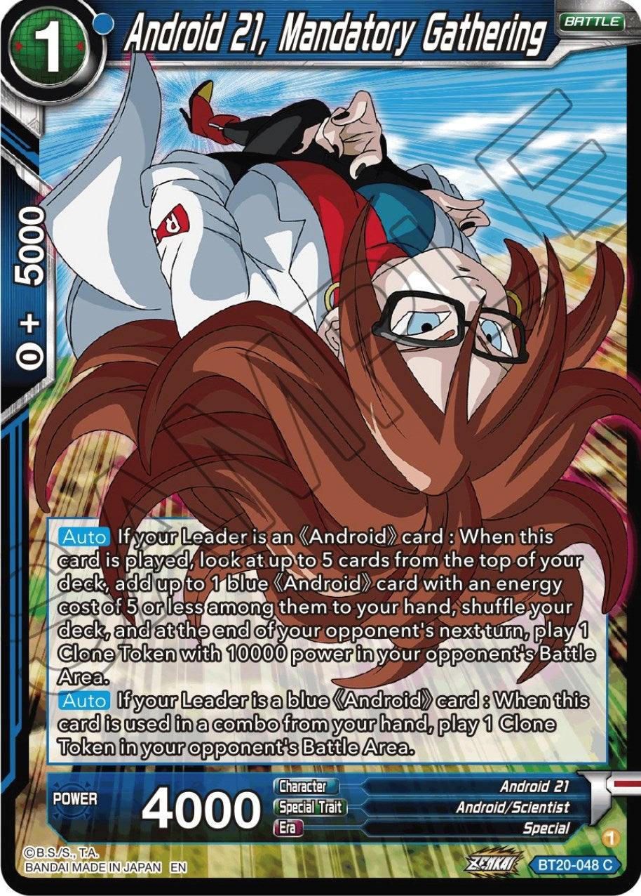 Android 21, Mandatory Gathering (BT20-048) [Power Absorbed] | Good Games Adelaide SA