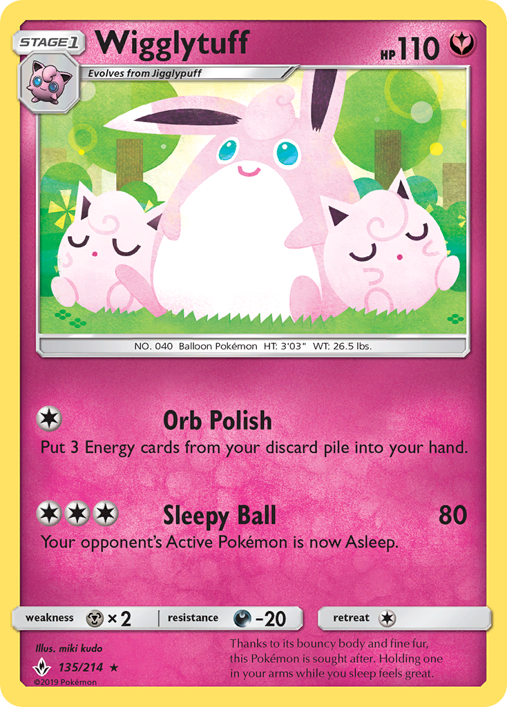 Wigglytuff (135/214) [Sun & Moon: Unbroken Bonds] | Good Games Adelaide SA
