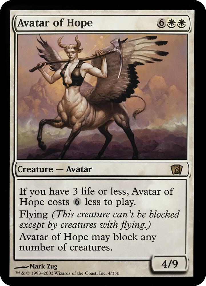 Avatar of Hope 8th Edition 4 (Oversize Cards)  | Good Games Adelaide SA