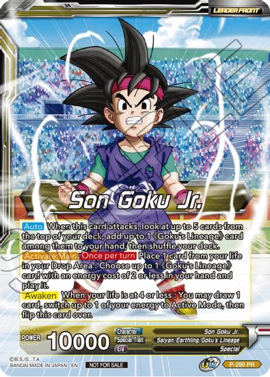Son Goku Jr. // SS Son Goku Jr., Scion of the Lineage (P-290) [Promotion Cards] | Good Games Adelaide SA
