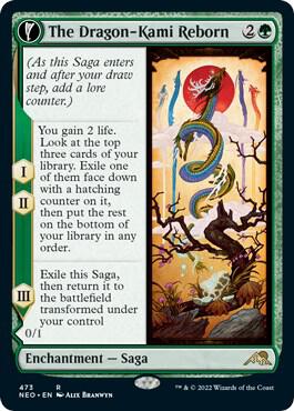 The Dragon-Kami Reborn // Dragon-Kami's Egg 473 (Kamigawa: Neon Dynasty)  - Extended Art | Good Games Adelaide SA