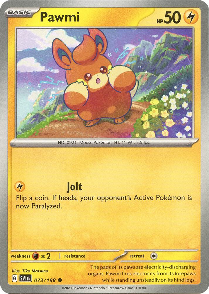 Pawmi 073/198 (SV01: Scarlet & Violet Base Set)  | Good Games Adelaide SA