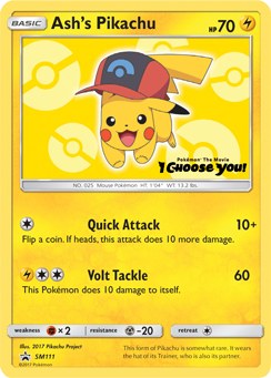 Ash's Pikachu (SM111) [Sun & Moon: Black Star Promos] | Good Games Adelaide SA