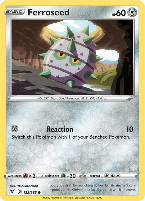 Ferroseed 123/185 (SWSH04: Vivid Voltage)  | Good Games Adelaide SA