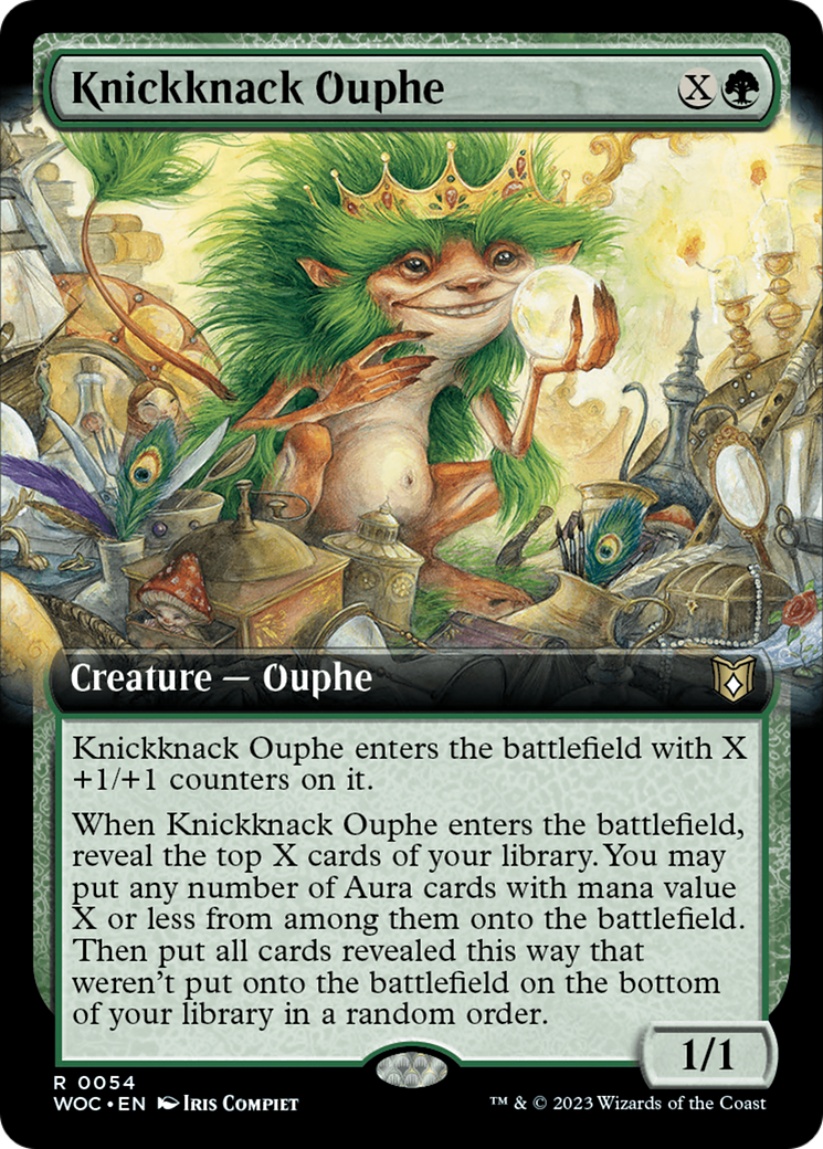 Knickknack Ouphe (Extended Art) [Wilds of Eldraine Commander] | Good Games Adelaide SA