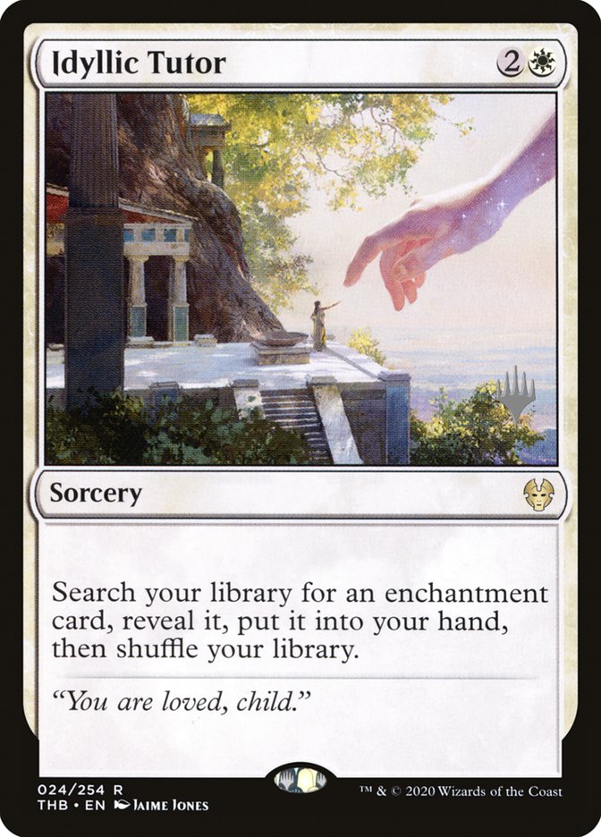 Idyllic Tutor (Promo Pack) [Theros Beyond Death Promos] | Good Games Adelaide SA