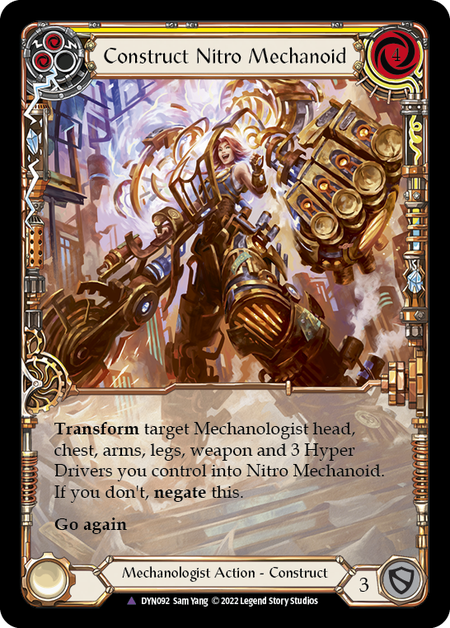 Construct Nitro Mechanoid // Nitro Mechanoid (Marvel) [DYN092] (Dynasty)  Cold Foil | Good Games Adelaide SA