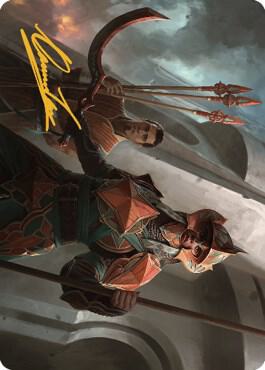 Siege Veteran Art Card Gold Stamped Signature 3 (Art Series: The Brothers' War)  | Good Games Adelaide SA