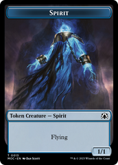 Spirit (9) // Spirit (13) Double-Sided Token [March of the Machine Commander Tokens] | Good Games Adelaide SA