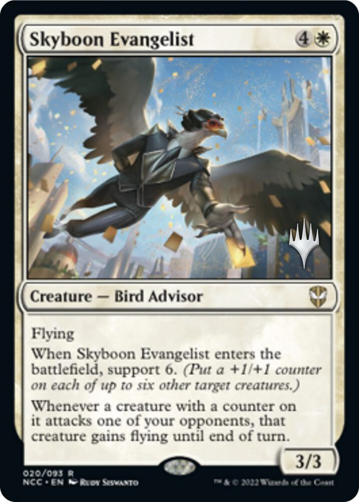 Skyboon Evangelist 20 (Promo Pack: Streets of New Capenna)  - Foil | Good Games Adelaide SA