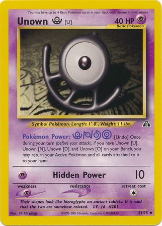 Unown [U] (51/75) [Neo Discovery Unlimited] | Good Games Adelaide SA