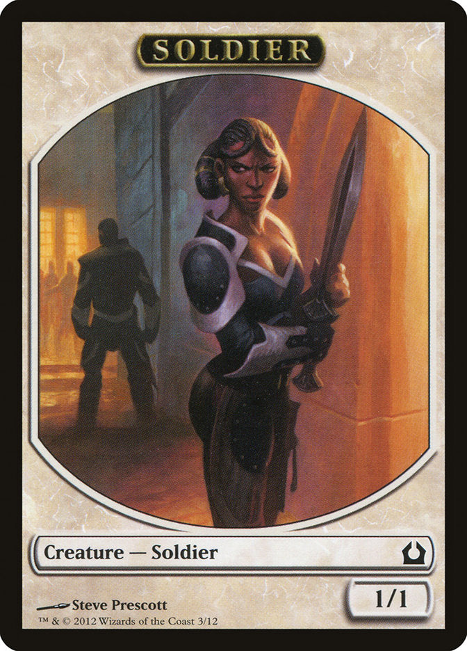 Soldier Token [Return to Ravnica Tokens] | Good Games Adelaide SA