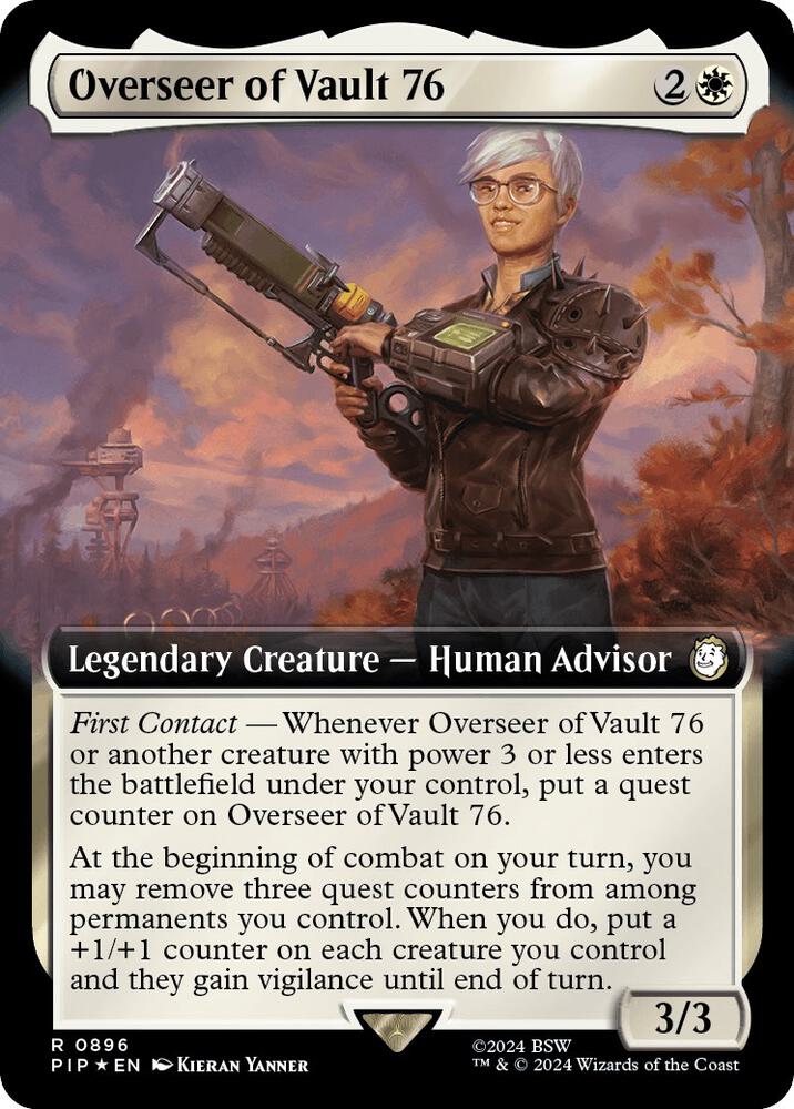 Overseer of Vault 76 896 (Universes Beyond: Fallout)  - Foil | Good Games Adelaide SA