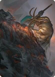 Against All Odds Art Card 1 (Art Series: Phyrexia: All Will Be One)  | Good Games Adelaide SA
