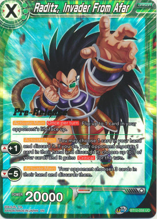 Raditz, Invader From Afar (BT12-058) [Vicious Rejuvenation Prerelease Promos] | Good Games Adelaide SA