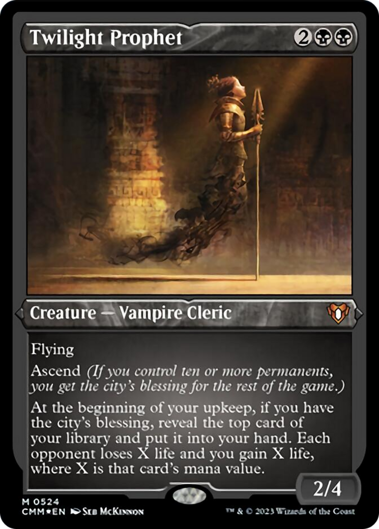 Twilight Prophet (Foil Etched) [Commander Masters] | Good Games Adelaide SA