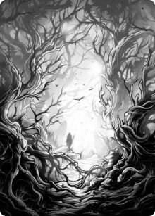 Forest Art Card 81 81 81 (Art Series: Innistrad: Midnight Hunt)  | Good Games Adelaide SA