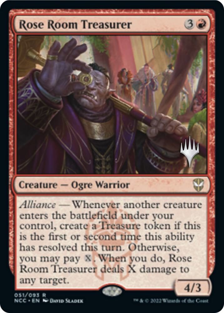 Rose Room Treasurer 51 (Promo Pack: Streets of New Capenna)  - Foil | Good Games Adelaide SA