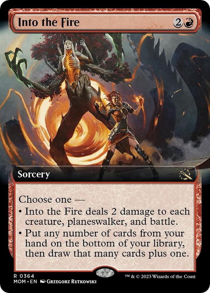 Into the Fire 364 (March of the Machine)  - Extended Art Foil | Good Games Adelaide SA