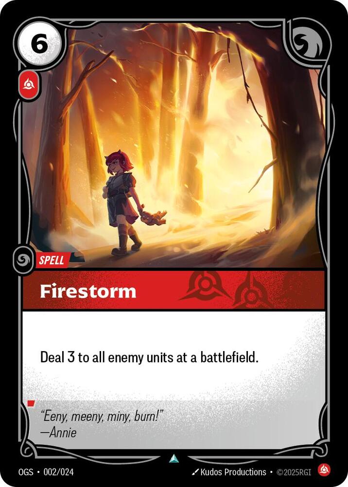 Firestorm 002/024 (Origins: Proving Grounds)  | Good Games Adelaide SA