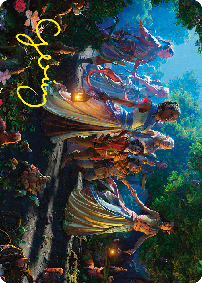 Realm Seekers Art Card (Gold-Stamped Signature) [The Lord of the Rings: Tales of Middle-earth Art Series] | Good Games Adelaide SA