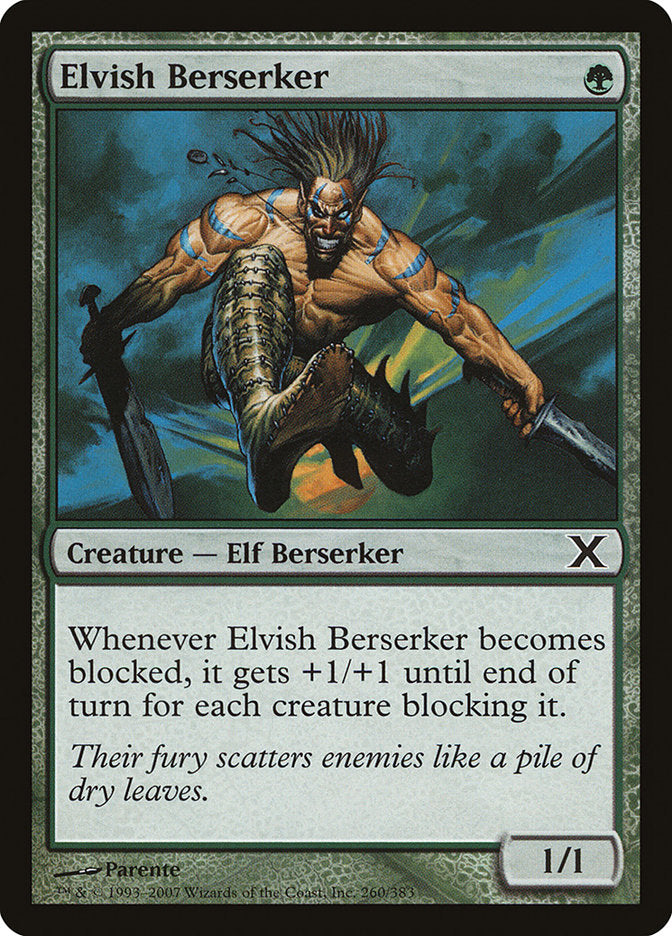 Elvish Berserker 260 (10th Edition)  - Foil | Good Games Adelaide SA