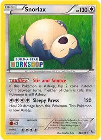 Snorlax (80/106) (Build-a-Bear Workshop Exclusive) [XY: Flashfire] | Good Games Adelaide SA